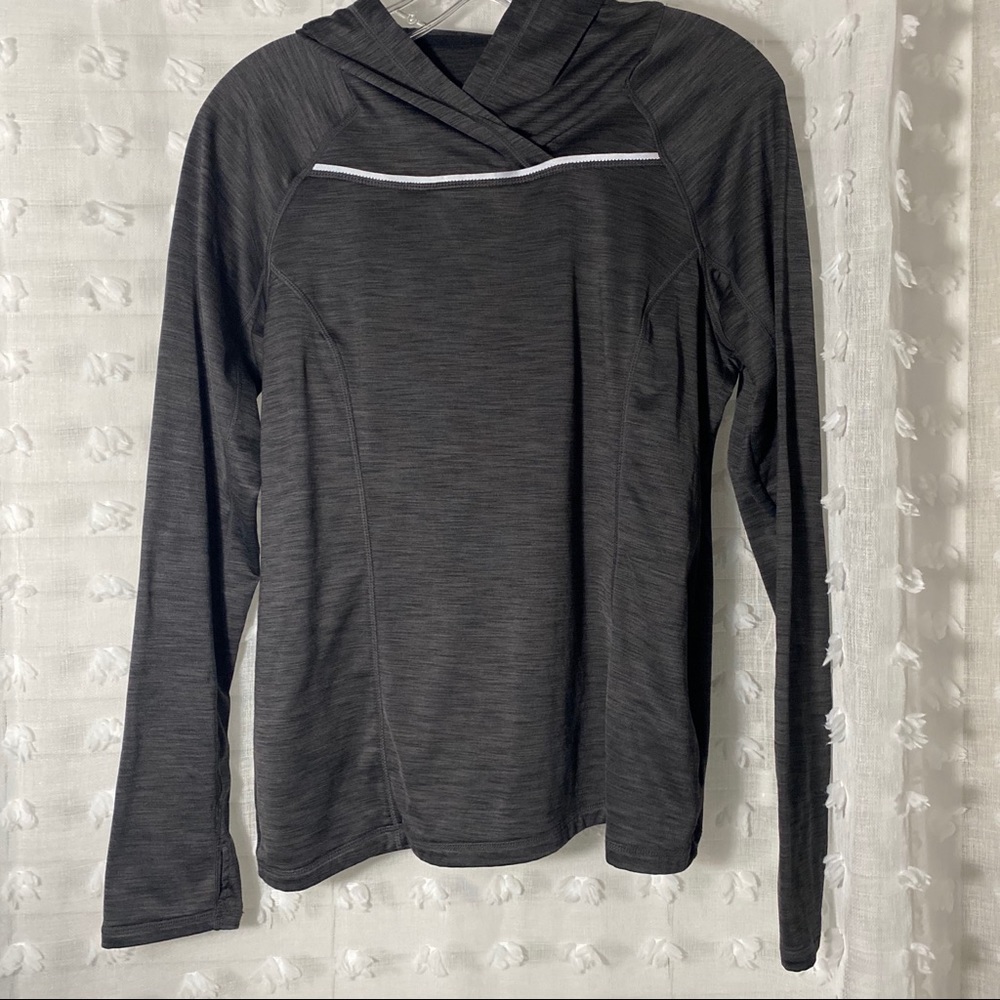 Gray athletic pull over